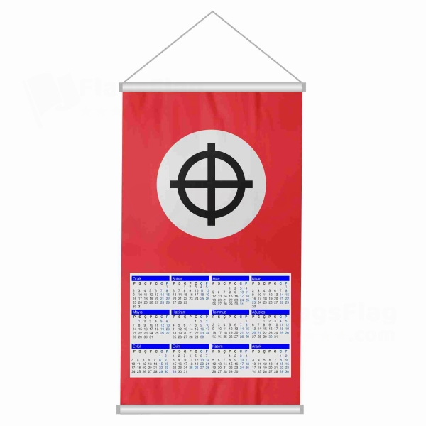 Neo Nazi Celtic Woven Fabric Digital Printing Calendar