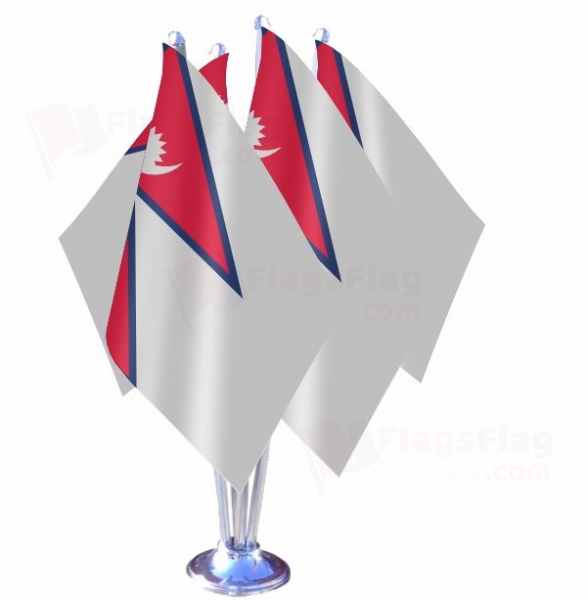 Nepal Quadruple Table Flag
