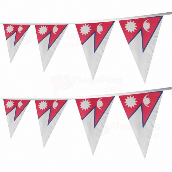 Nepal Stringed Triangle Flag