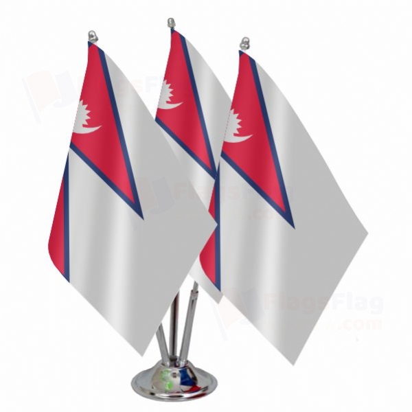 Nepal Triple Table Flag