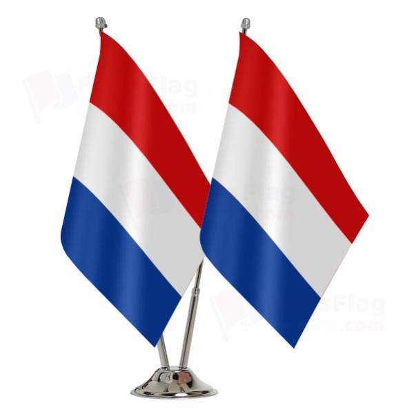 Netherlands 2 Table Flags