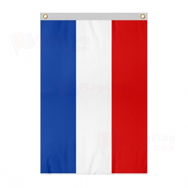 Netherlands Large Size Flag Hanging on Building