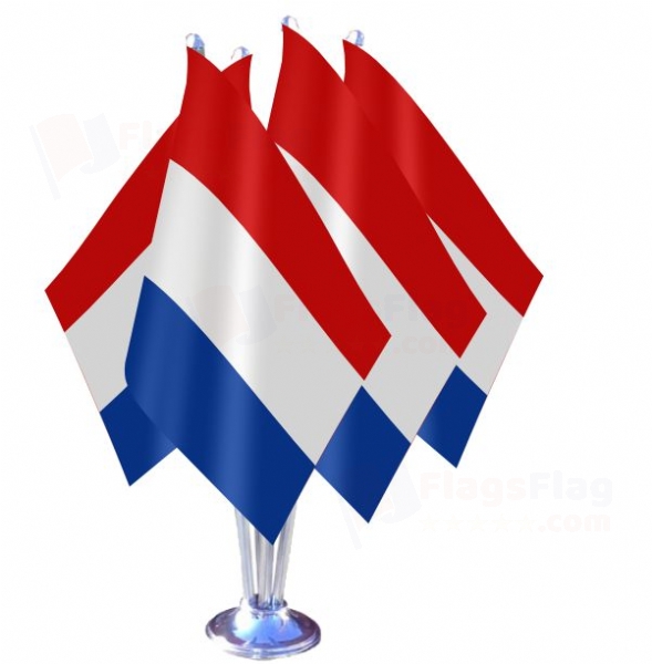 Netherlands Quadruple Table Flag