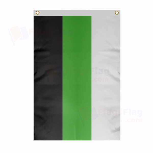 Neutrois Large Size Flag Hanging on Building