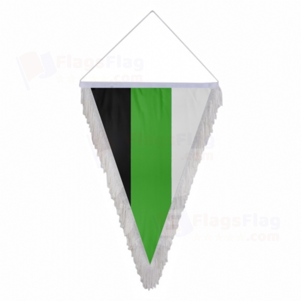 Neutrois Triangle Fringed Streamers
