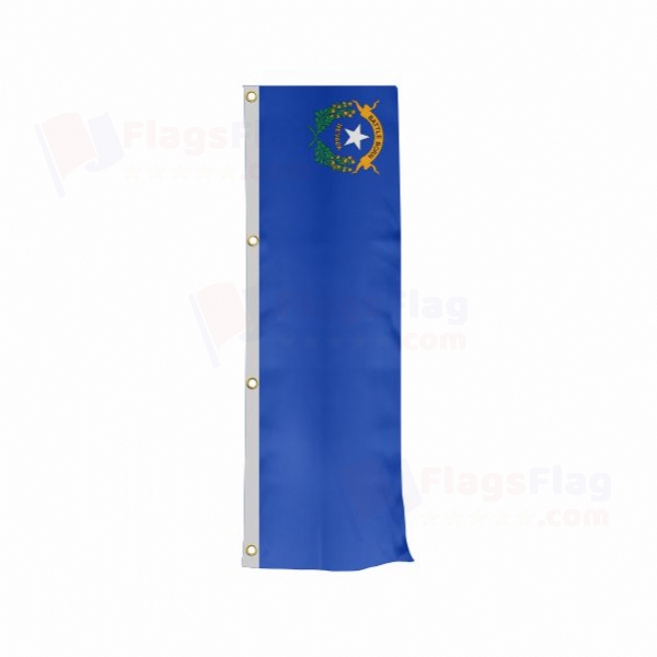 Nevada Vertically Raised Flags