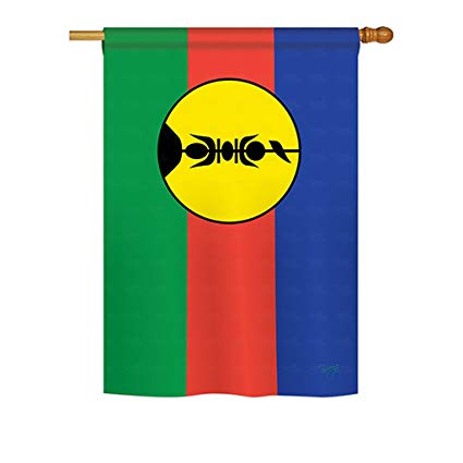New Caledonia Fringed Presentation Flags