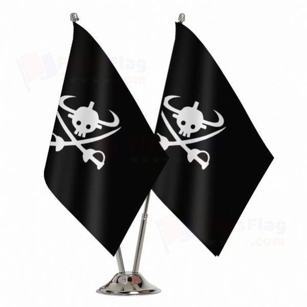 New Giant Warrior Pirates 2 Table Flags