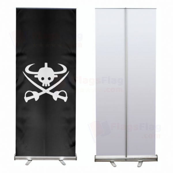 New Giant Warrior Pirates Roll Up Banner