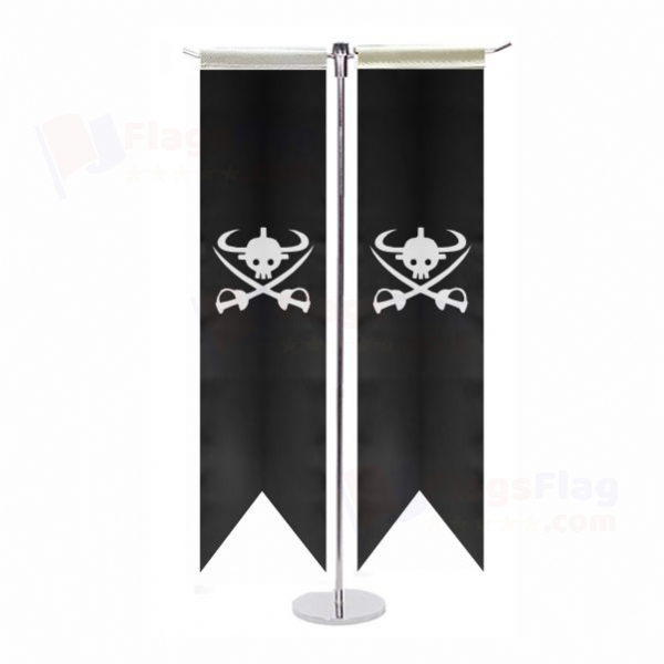New Giant Warrior Pirates T Table Flags