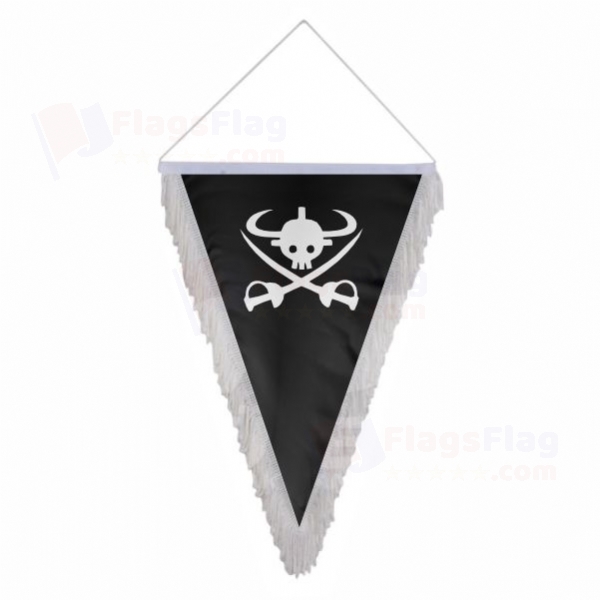 New Giant Warrior Pirates Triangle Fringed Streamers
