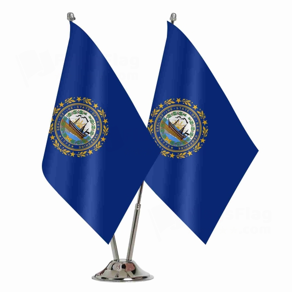New Hampshire 2 Table Flags