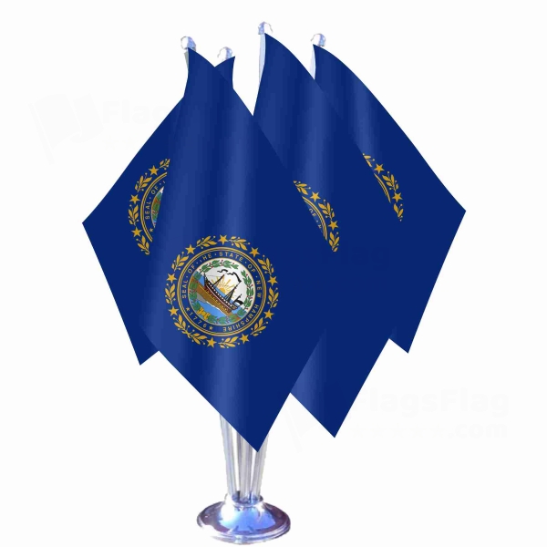 New Hampshire Quadruple Table Flag