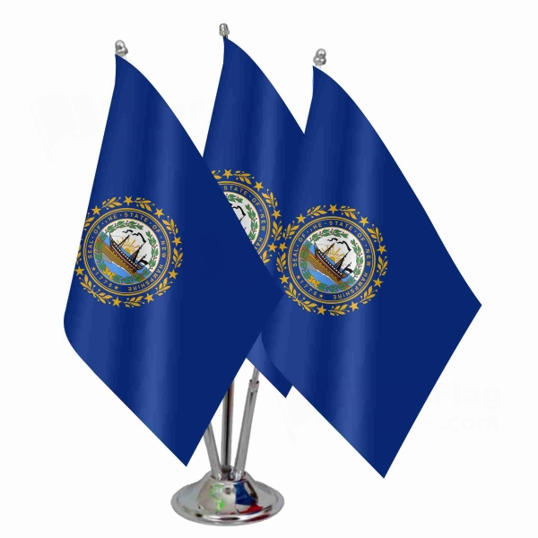 New Hampshire Triple Table Flag
