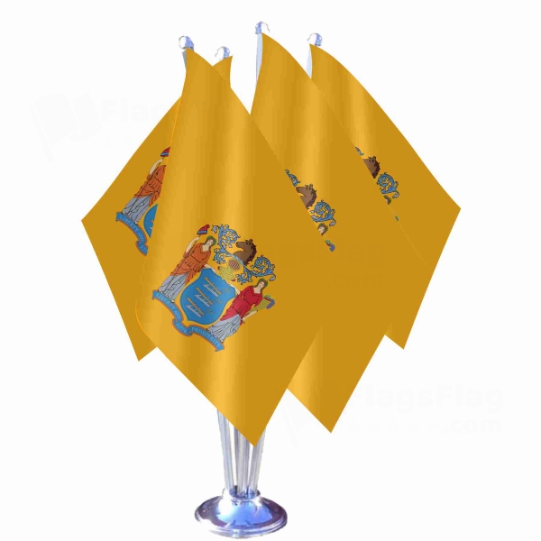 New Jersey Quadruple Table Flag