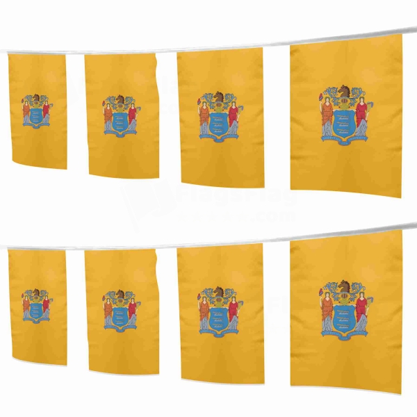 New Jersey Square String Flags