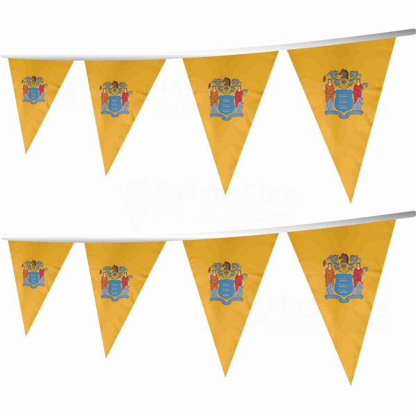 New Jersey Stringed Triangle Flag