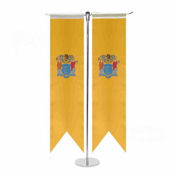New Jersey T Table Flags