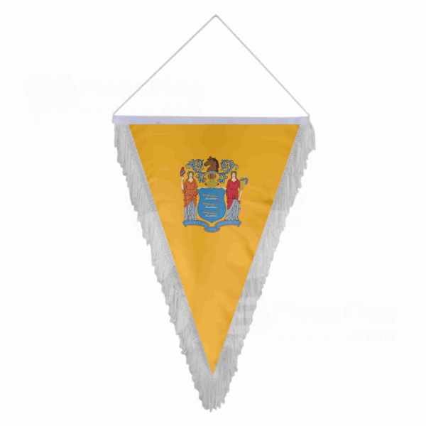 New Jersey Triangle Fringed Streamers