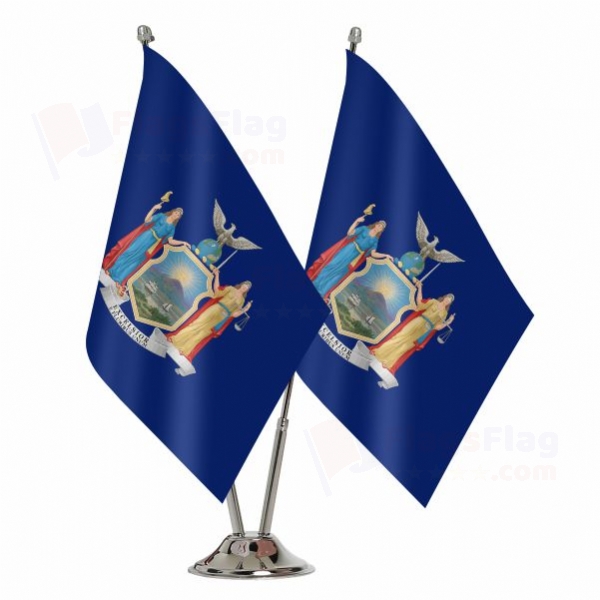 New York Binary Table Flag