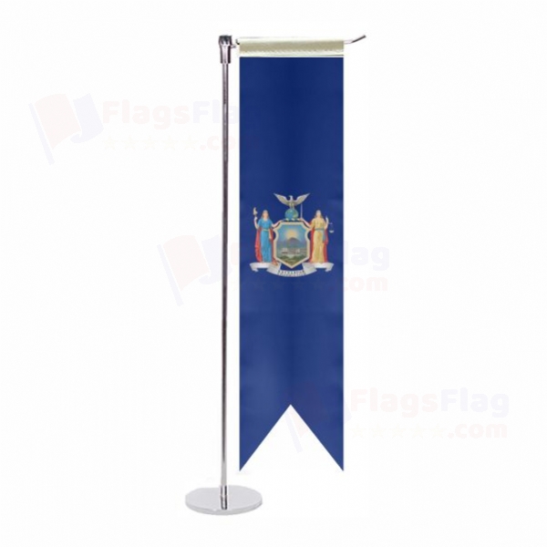 New York L Table Flag