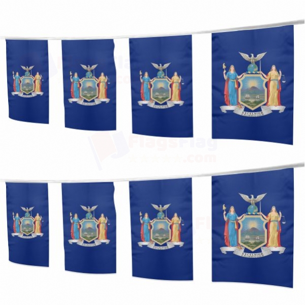 New York Square String Flags