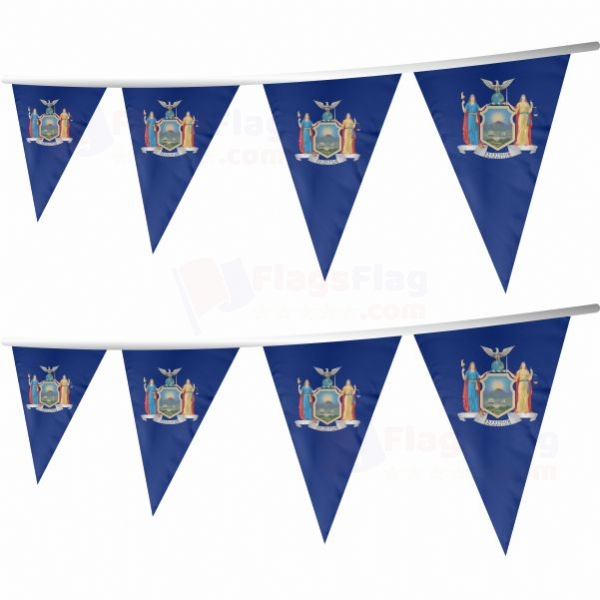 New York Stringed Triangle Flag