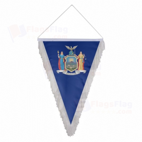 New York Triangle Fringed Streamers