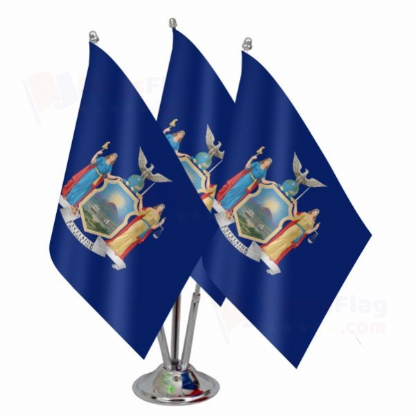 New York Triple Table Flag