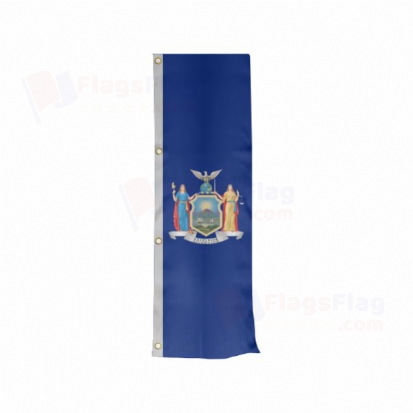 New York Vertically Raised Flags