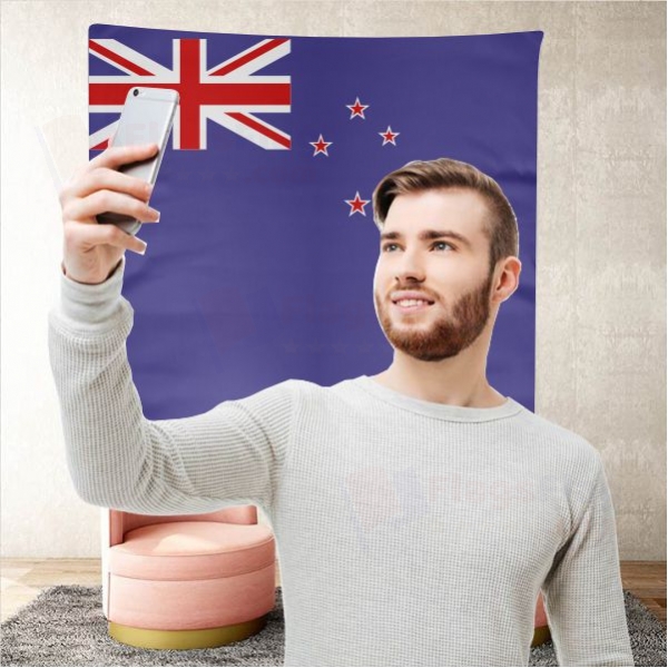 New Zealand Background Selfie Shooting Landscapes