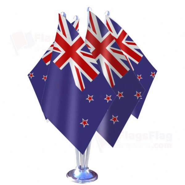 New Zealand Quadruple Table Flag