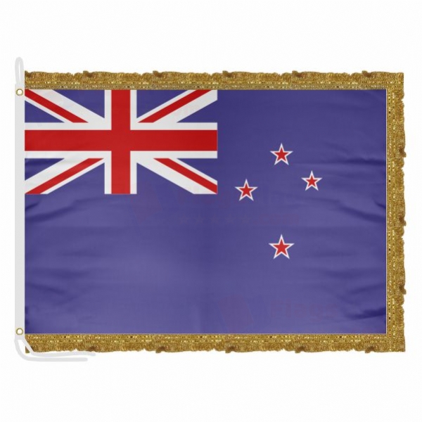 New Zealand Satin Office Flag