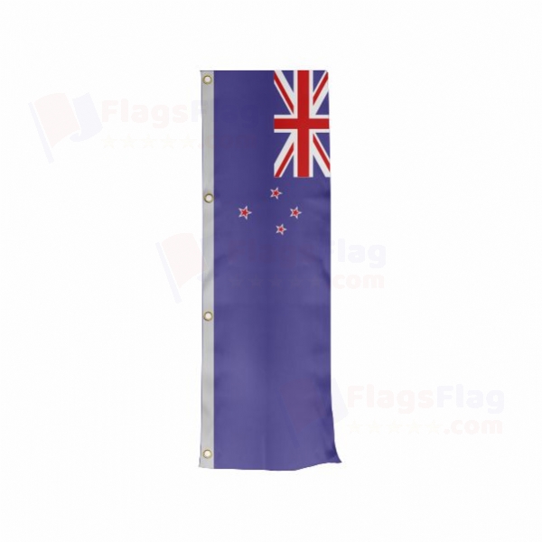 New Zealand Vertically Raised Flags