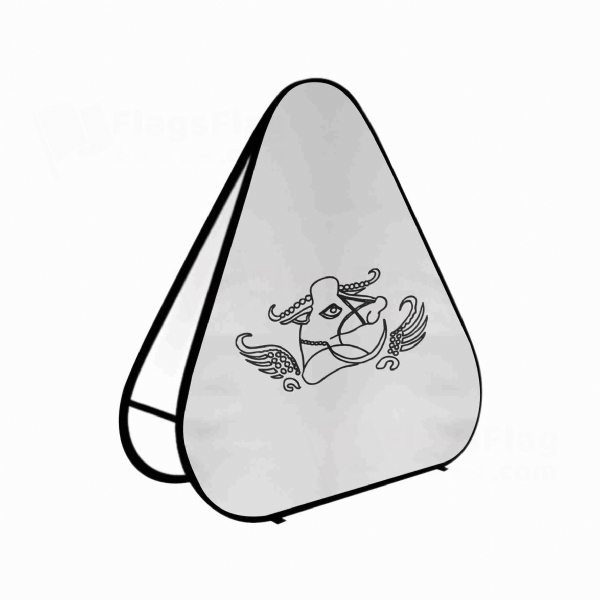 Nezak Huns Triangle Fabric Banner Display Stands