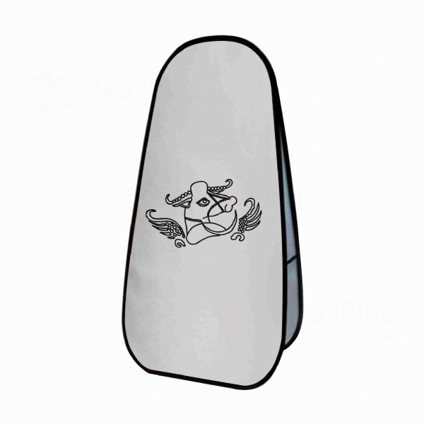 Nezak Huns Vertical Cloth Banner Display Stands