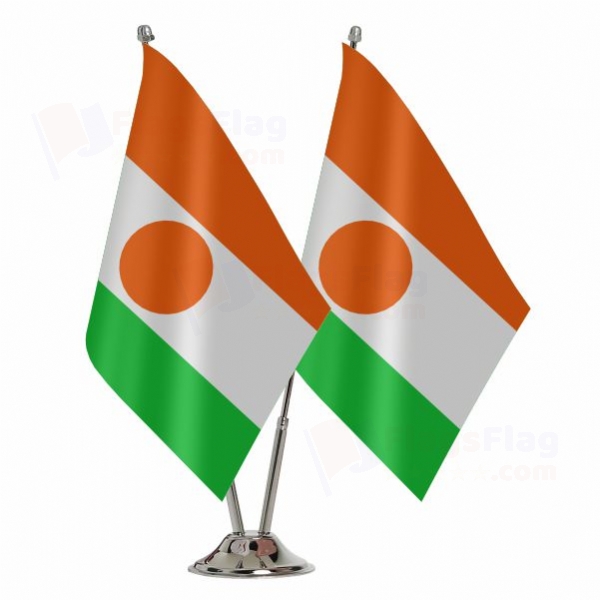 Niger 2 Table Flags
