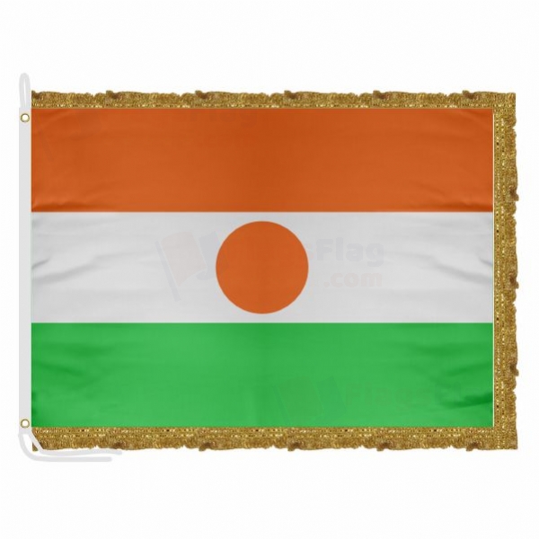 Niger Satin Office Flag