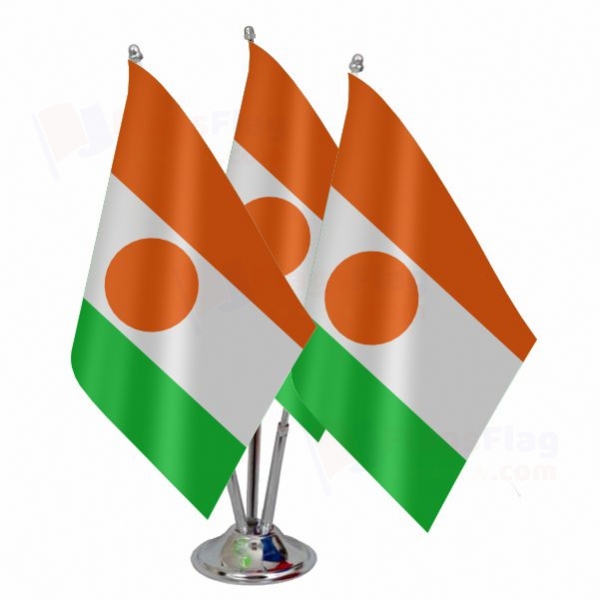 Niger Triple Table Flag