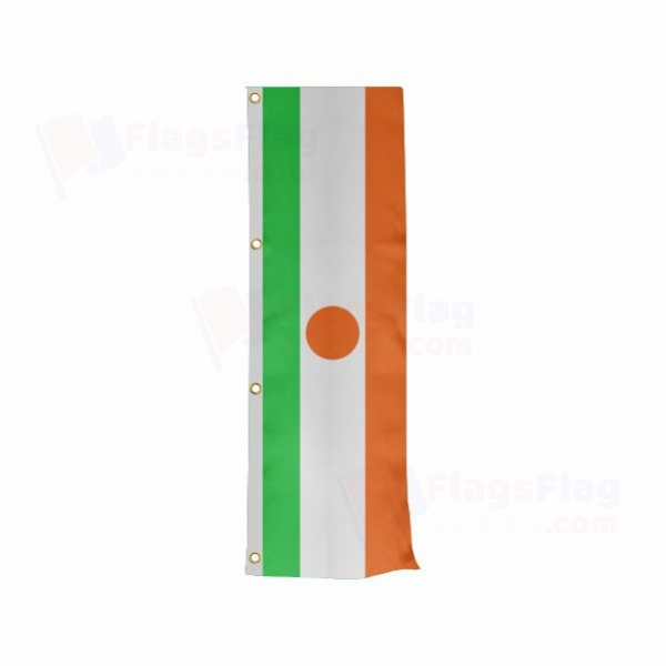 Niger Vertically Raised Flags