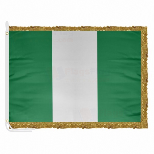 Nigeria Satin Office Flag