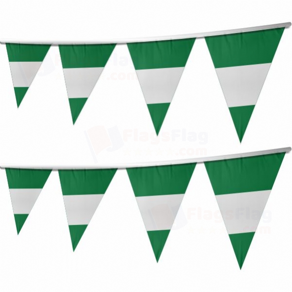 Nigeria Stringed Triangle Flag