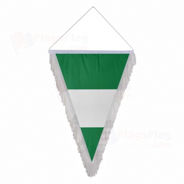 Nigeria Triangle Fringed Streamers