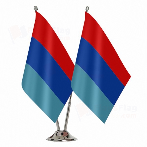 Nigerian Armed Forces 2 Table Flags
