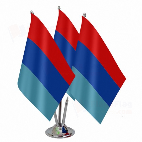 Nigerian Armed Forces Triple Table Flag