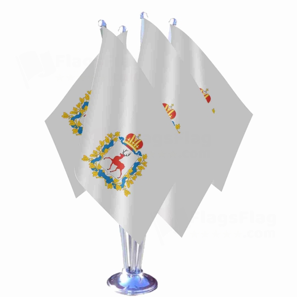 Nijni Novgorod Oblast� Quadruple Table Flag