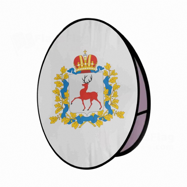 Nijni Novgorod Oblast� Round Cloth Banner Display Stands