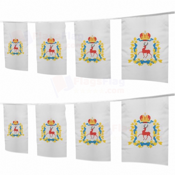 Nizhny Novgorod Oblast Square String Flags