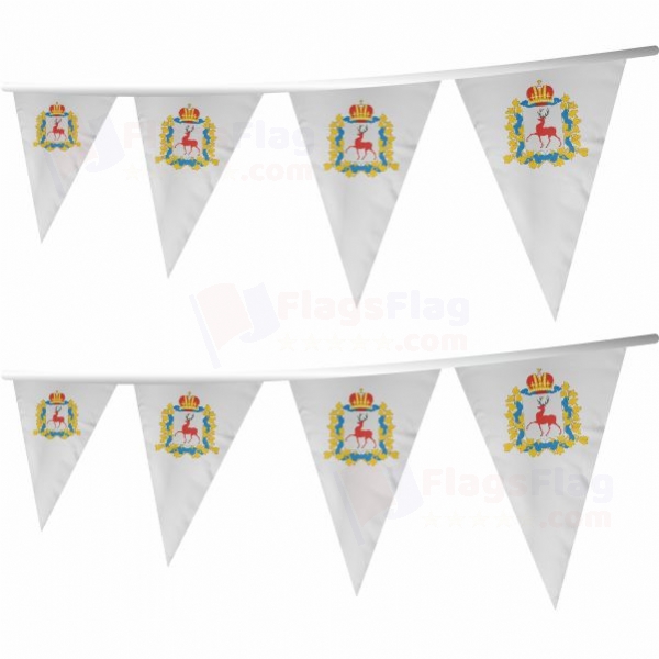 Nizhny Novgorod Oblast Stringed Triangle Flag