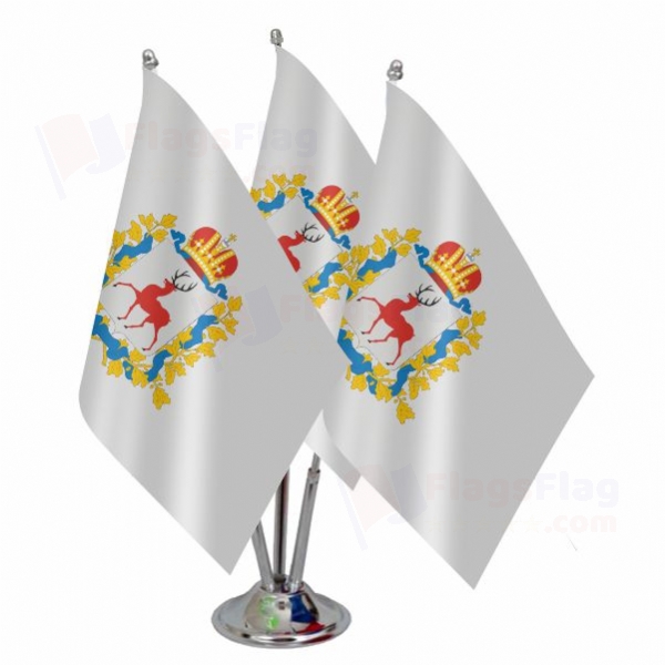 Nizhny Novgorod Oblast Triple Table Flag